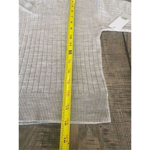 BP. Womens Nordstrom Reagan Rib Crop Sweater gray Heather Size Medium - Picture 7 of 7